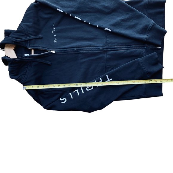 Sam Smith 2018 Thrills Tour Black Zip Up Hoodie Sweatshirt Size Large Unisex - Picture 10 of 10